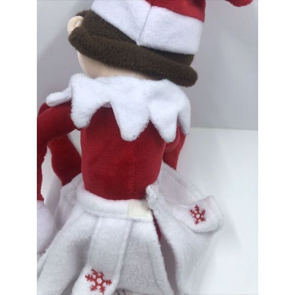Elf on the Shelf Plush 14" Girl Doll 2010 Ruffled Skirt Snowflakes Christmas Toy - Picture 15 of 16